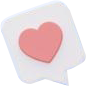 heart icon 3d illustration