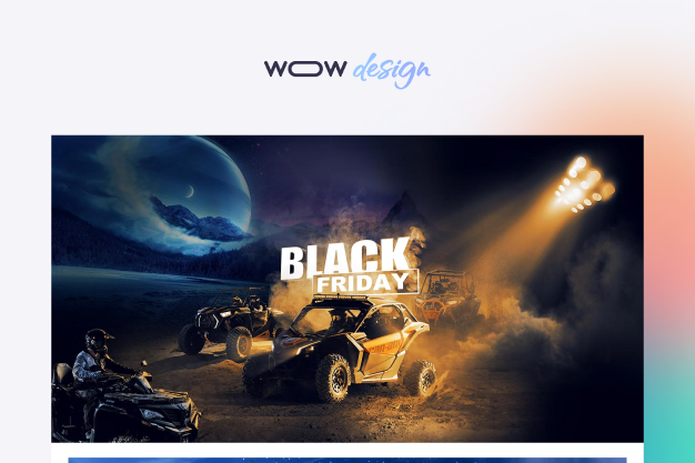 creative visuals design for selling atvs