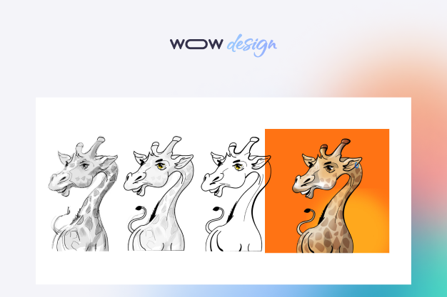 design illustrations nft character giraffe startup project