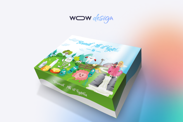 packaging design and illustrations. startup for children's food education