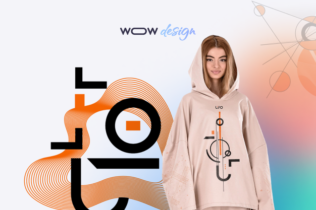 creative printing design for clothing startup company UFP