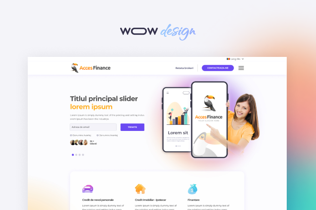 website design for financial solutions