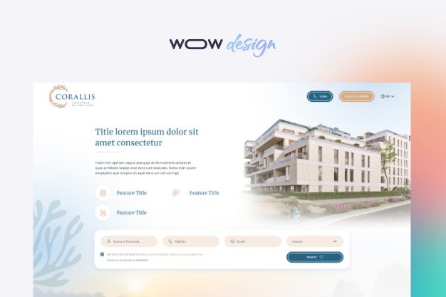 website design for rezidential complex