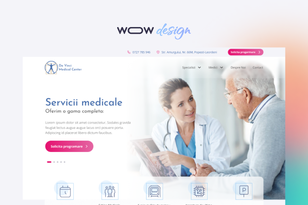 website design for a private medical clinic