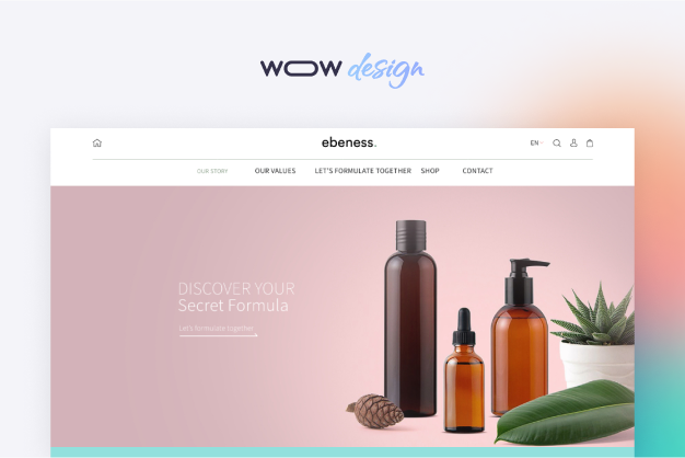 online store design for selling personalized perfumes