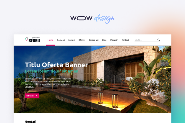 presentation website design for the promotion of heating, sanitary and ventilation equipment